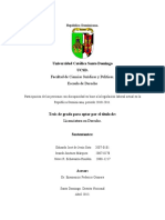 Participación laboral de personas con discapacidad en RD 2010-2011