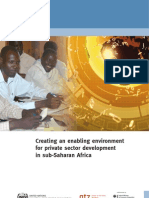Creating an Enabling Environment for Private Sector Development in Subs Aha Ran Africa 01