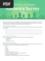 Audience Survey: How To Run A Successful