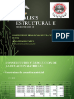 ANALISIS ESTRUCTURAL II Ecuacion Matricial