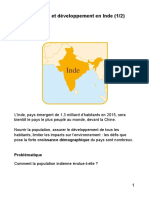 Population Et Développement en Inde 1