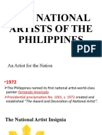 Lesson 3 - THE NATIONAL ARTISTS OF THE PHILIPPINES