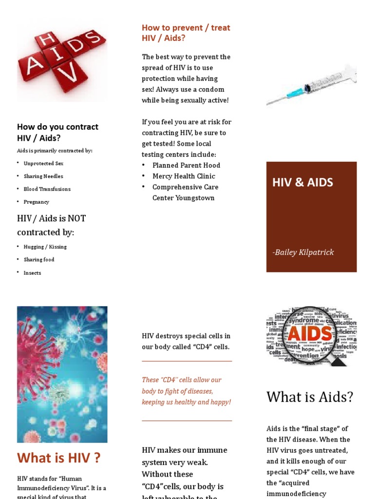 Hiv and Aids Brochure | PDF | Hiv/Aids | Hiv