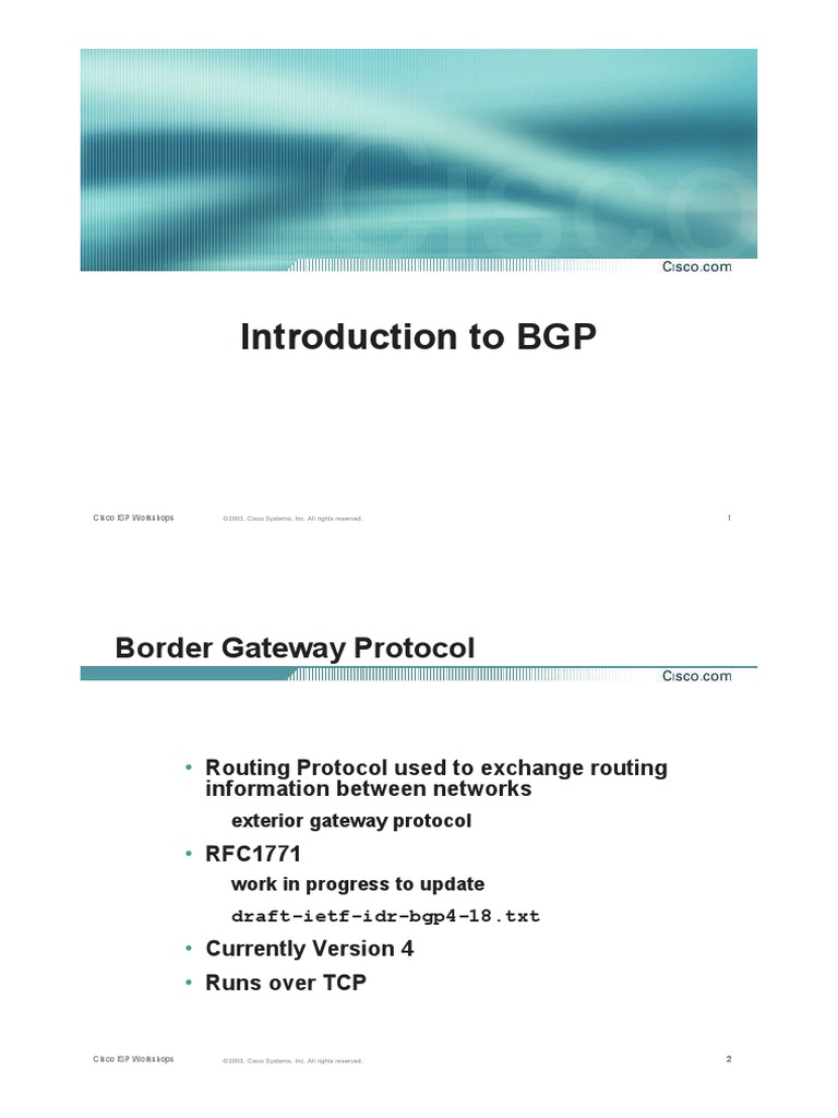 BGP 2 | PDF | Router (Computing) | Routing