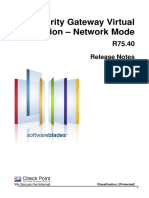 Security Gateway Virtual Edition - Network Mode: Release Notes