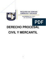 Guía Derecho Procesal Civil y Mercantil