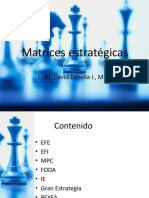 Matrices Estratégicas: Lcdo. David Estrella I., MBA