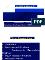 Insulin Resistance: Divisi Endokrin-Metabolik Departemen Ilmu Penyakit Dalam FK USU / RSUP HAM Medan