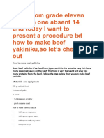 How To Make Beef Yakiniku Procedur Text Eng