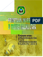 ID Pemetaan Investasi Di Propinsi Maluku Utara Kerjasama Bappeda Propinsi Maluku Ut