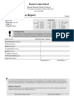 Mid-Term Progress Report: Boston Latin School