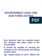 Environment Analysis and Forecasting