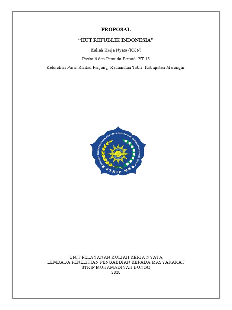 Proposal Kegiatan HUT RI KKN Merangin | PDF | Ilmu Sosial | Gaya Hidup