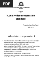 H.263:Video Compression Standard: Presented By:ekta Tiwari