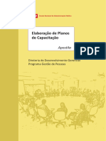 Elaboração de Planos de Capacitação