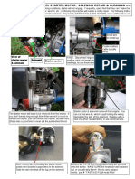 Clean and repair diesel starter motor solenoid to fix tapping issue