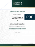 Constancia Todo Sobre La Prevención Del COVID-19