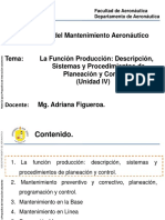 4.1 La Función Producción Descripción-Sistemas y Procedimientos de Planeación y Control