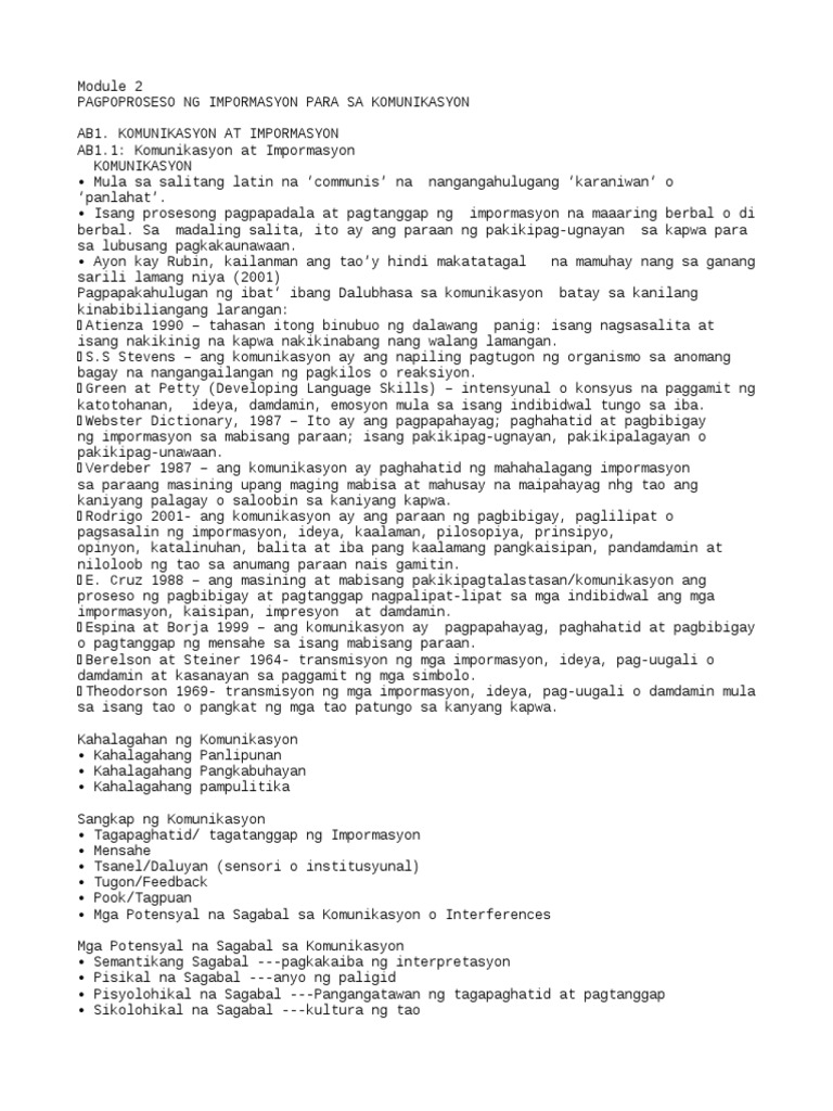 Notes On Module 2 | PDF