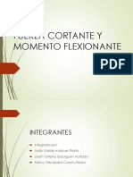 Fuerza Cortante y Momento Flexionante