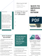 Ways To Improve Self-Esteem Brochure