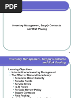 Inventory Management, Supply Contracts and Risk Pooling