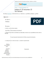 Actividad Integradora 4. El Resumen. El Nerviosismo de Los Héroes - Resúmenes