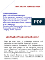 5 .1 Construction Contract Administration - I