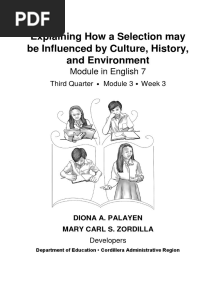 English7 ExplainingLiterarySelection