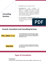 Consult, Consultant and Consulting Services