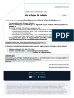 Dispensa de Asistencia Al Lugar de Trabajo