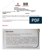 Guia de Trabajo No. 4 Introduccion A La Investigacion Educativa Primer Parcial