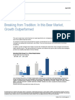 Breaking From Tradition: in This Bear Market, Growth Outperformed