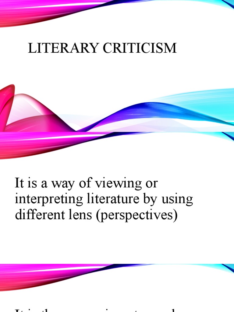 Tuesday Lit Crit | PDF | Criticism | Literary Criticism