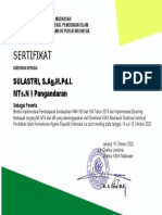 Sertifikat Bimtek Akidah