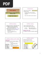 Compression: Another Example of Greedy Algorithm: Huffman Codes