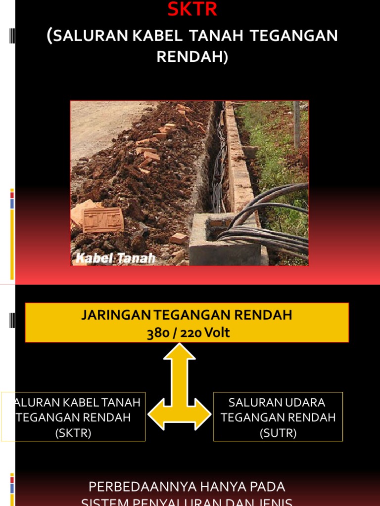 Standar SKTR Kabel Tanah Tegangan Rendah | PDF