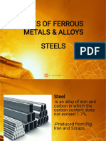 Uses of Ferrous Metals & Alloys Steels