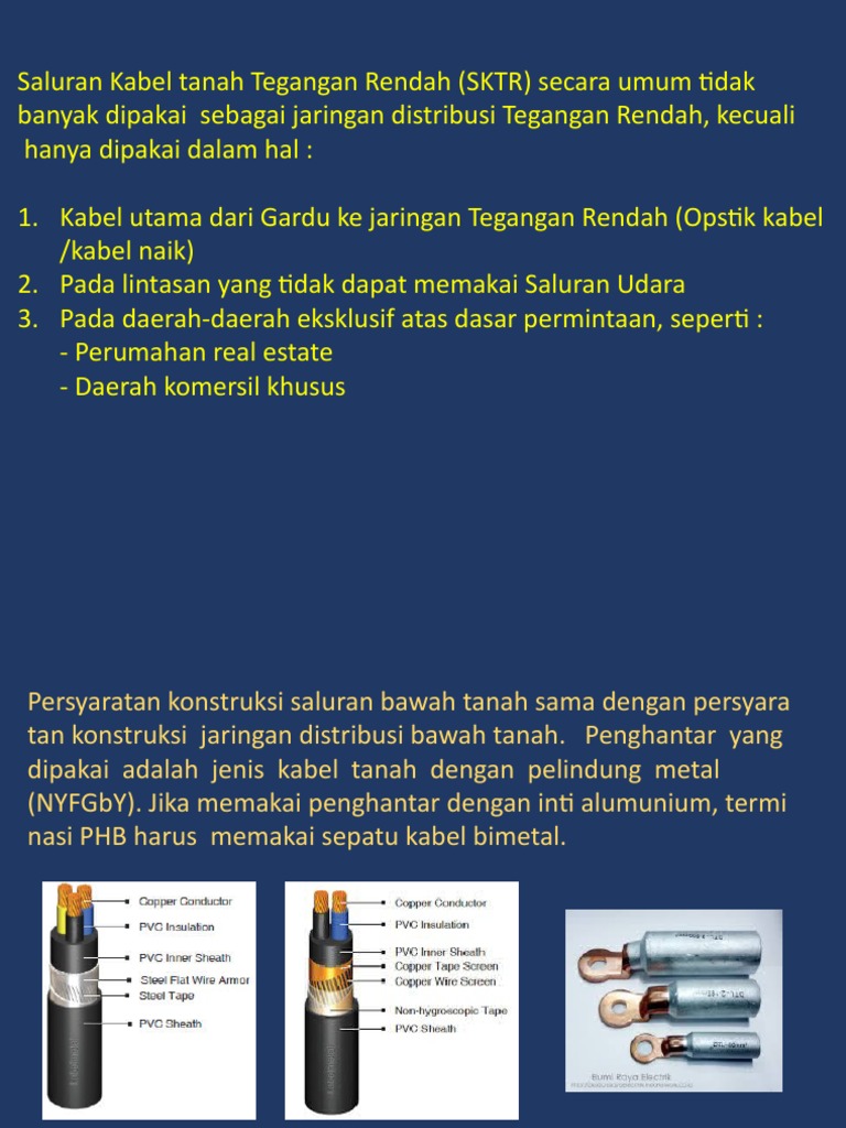Konstruksi Saluran Kabel Tegangan Rendah | PDF | Sains & Matematika