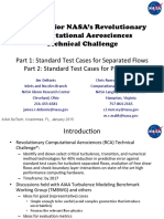 Test Cases For NASA's Revolutionary Computational Aerosciences Technical Challenge