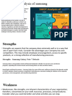 SWOT Analysis Samsung Galaxy Note 7