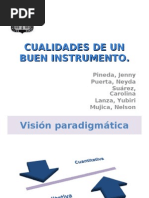 Cualidades de Un Instrum