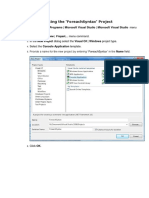 Task 1 - Creating The Foreachsyntax' Project: File - New - Project Menu Command