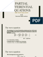 Partial Differential Equations: The Wave Equation