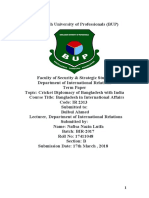 Cricket Diplomacy and Bangladesh.docx