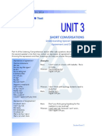 Short Conversations: Understanding Special Expressions: Agreement and Disagreement