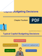 Capital Budgeting Decisions: Chapter Fourteen