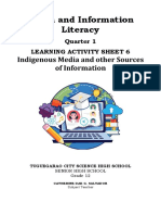 Indigenous Media and Other Sources of Information