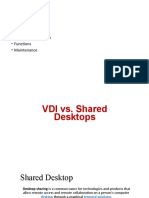 VDI Contents: - Introduction - Features - Deployment Solution - Functions - Maintenance