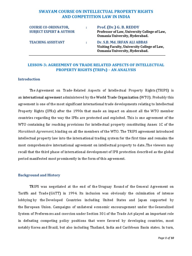introduction-of-intellectual-property-rights-in-india-chapter-1-part-3
